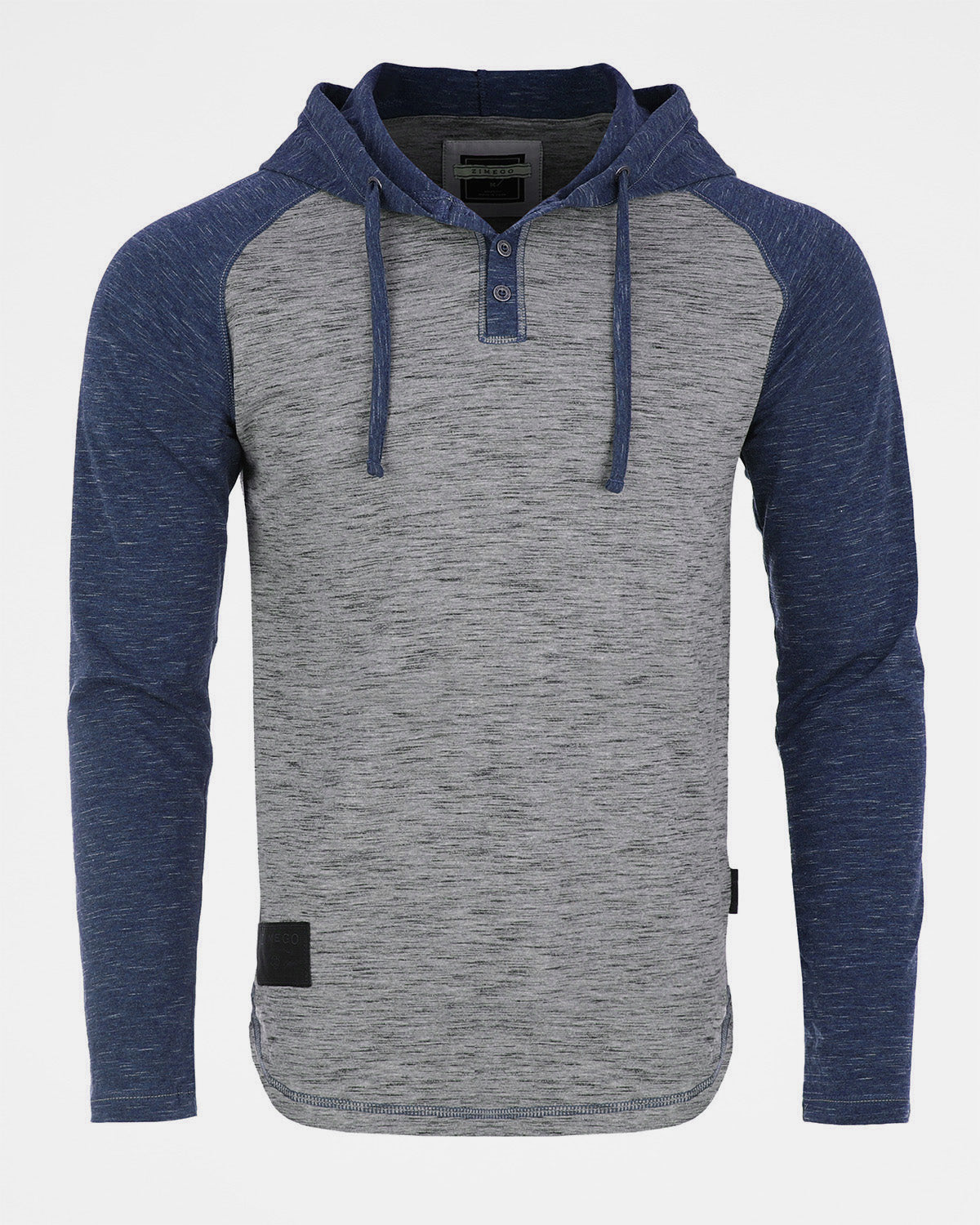 ZIMEGO Men's Hoodie Pullover Sweatshirt β Long Sleeve Athletic Casual Active Hip Hop Button Raglan Henley Shirt Hooded Top